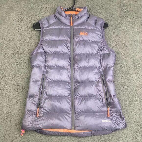 REI Co-op Stratocloud Down Vest Womens Small Purple Primaloft Pertex Quantum - Picture 1 of 12